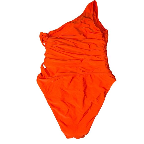 JONATHAN SIMKHAI Huntley One Piece Swimsuit in Flame Medium Womens Swimsuit - Picture 5 of 9